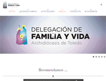 Tablet Screenshot of delegaciondefamiliayvida.com